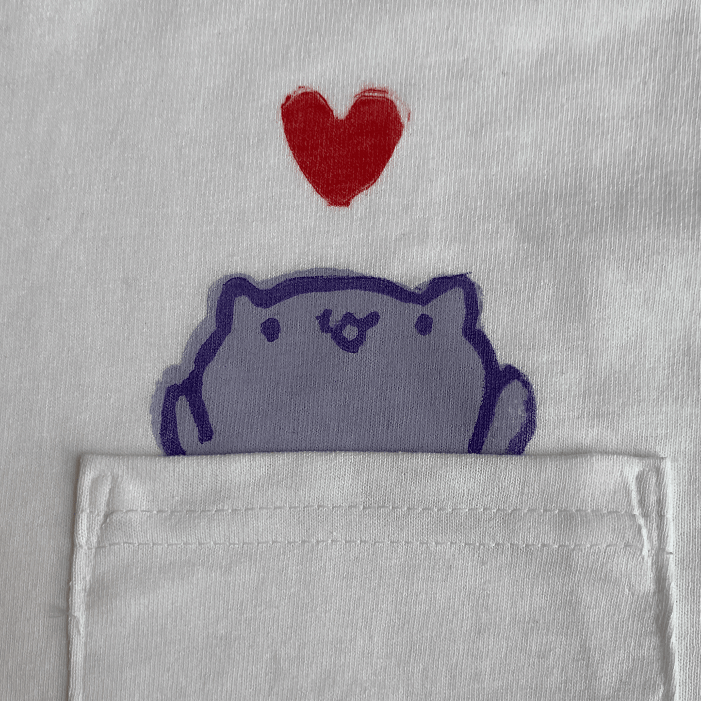 handprinted t-shirt